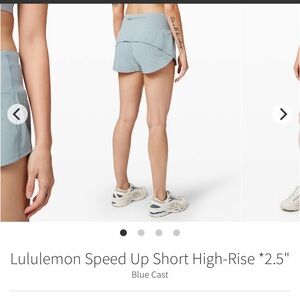 Lululemon Speed Up Short High Rise 2.5”